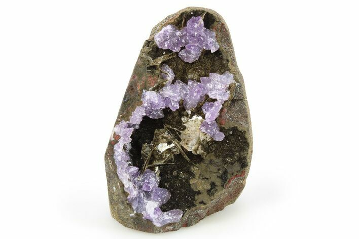Amethyst and Barite in Basalt - India #266926